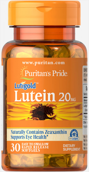 Puritan's Pride Lutein 20 мг + Zeaxanthin, 30 капс
