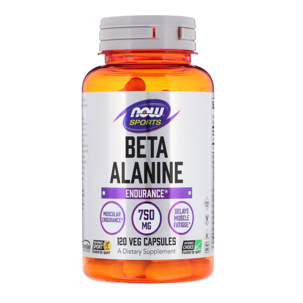 NOW Beta Alanine 750 мг, 120 капс