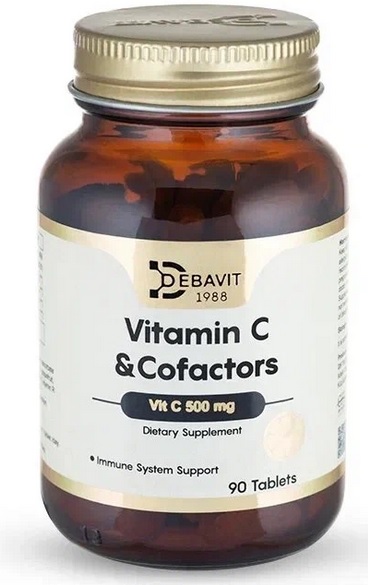 Debavit Vitamin C & Cofactors 500 мг, 90 таб