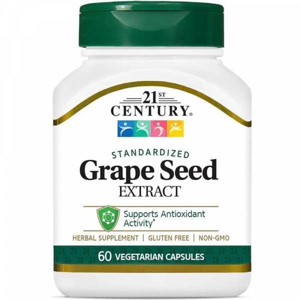 21st Century Grape Seed Extract, 60 капс